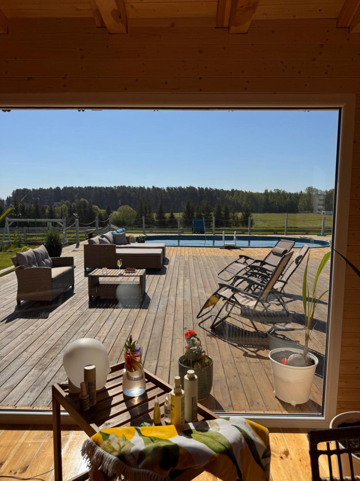 Gizycko-Przerwanki Domki Widok Na Mazury Buitenkant foto